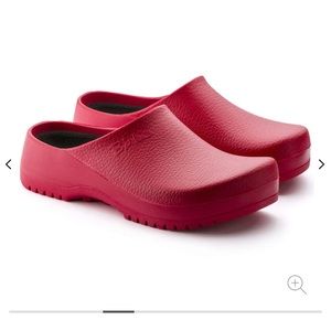 Red Super Birki Birkenstock Clogs